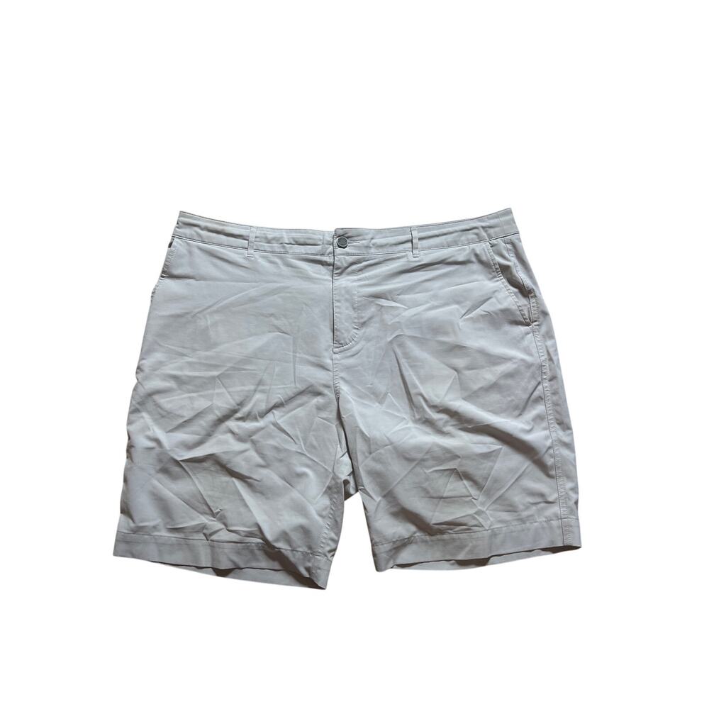 Faherty All Day Shorts Mens 40 Gray 9" Inseam Golf Bermuda Drawstring